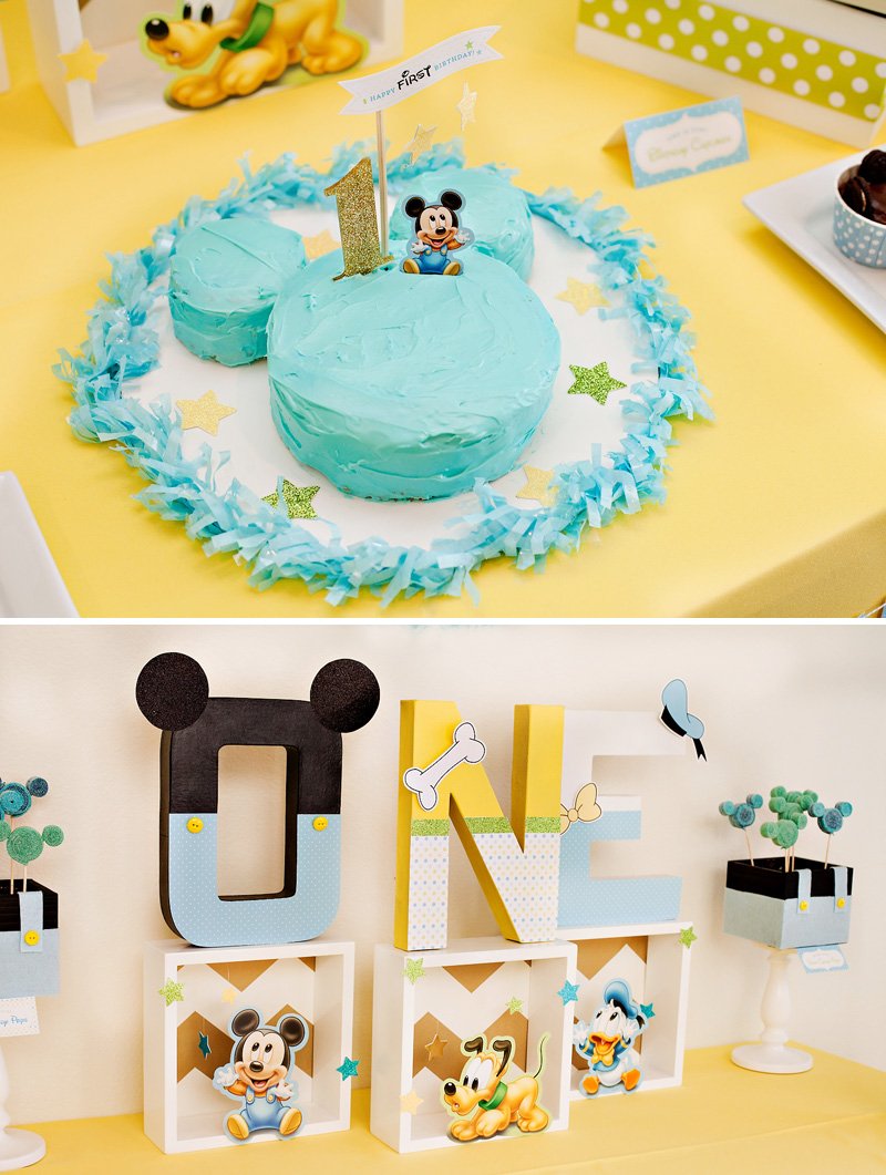 Simple Modern Mickey Mouse Baby Shower Invitation