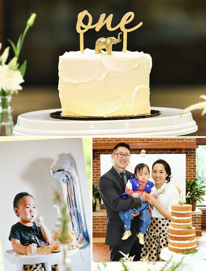 gold safari first birthday