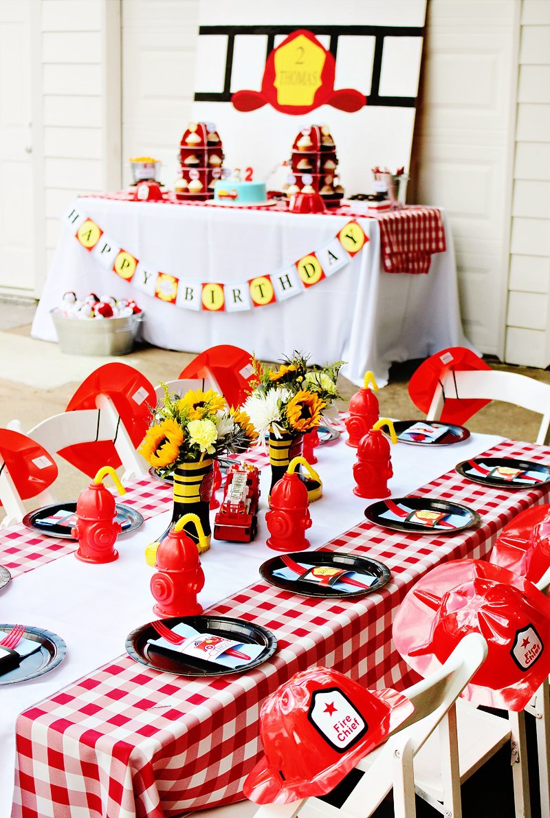 firetruck birthday party