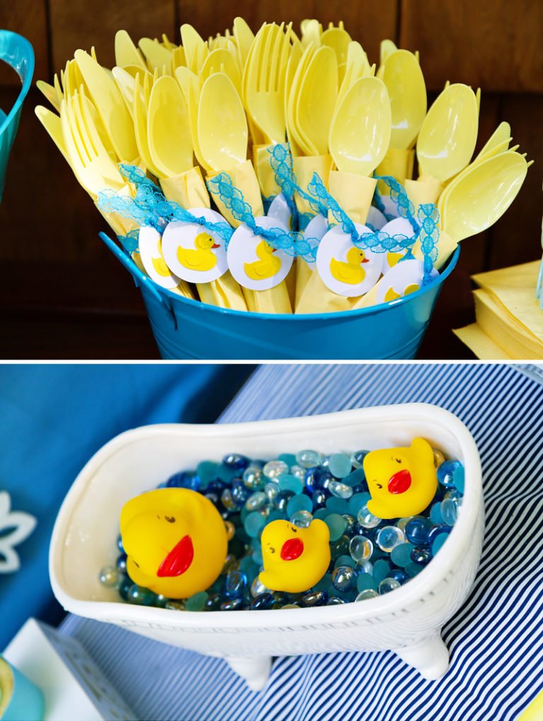 Crafty & Charming Rubber Ducky Baby Shower // Hostess with the Mostess®