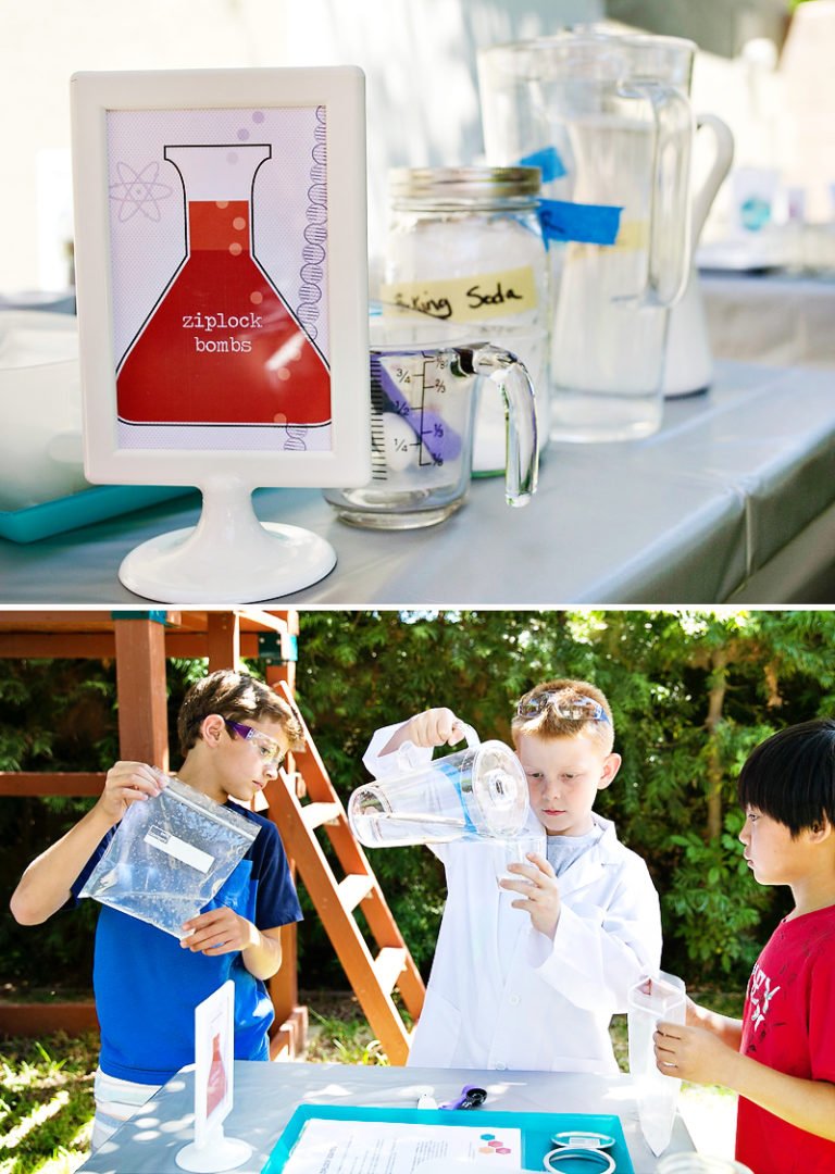 Cool Chemistry Inspired Science Lab Birthday Party // Hostess with the ...