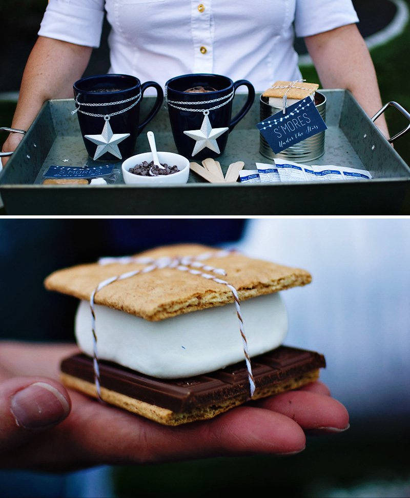 under the star s'mores bar