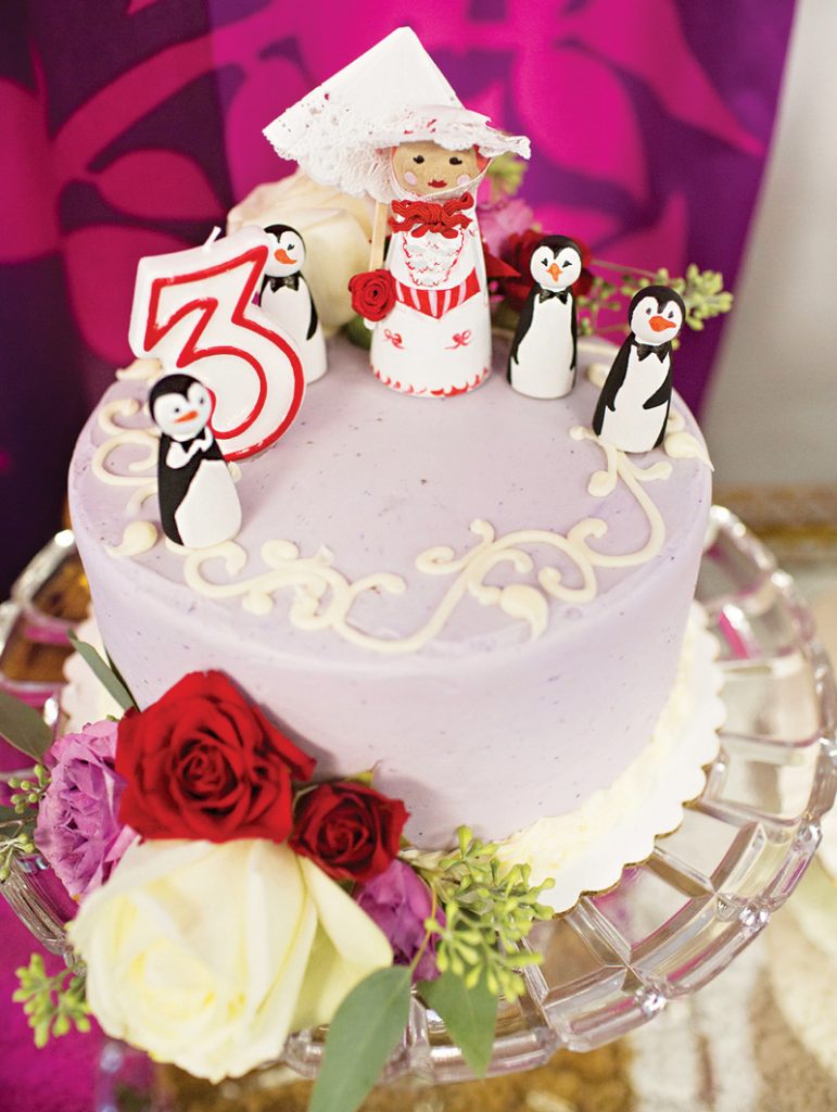 wooden mary poppins cake topper