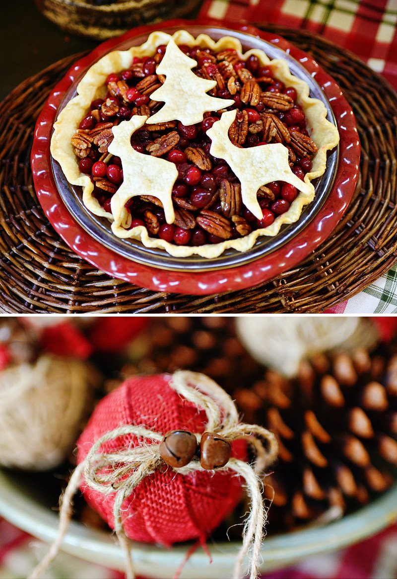 rustic christmas dessert table