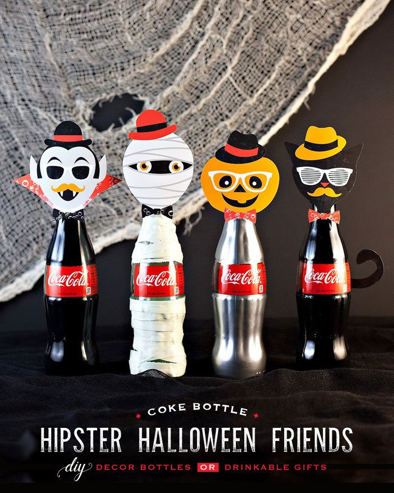 halloween coke bottles diy