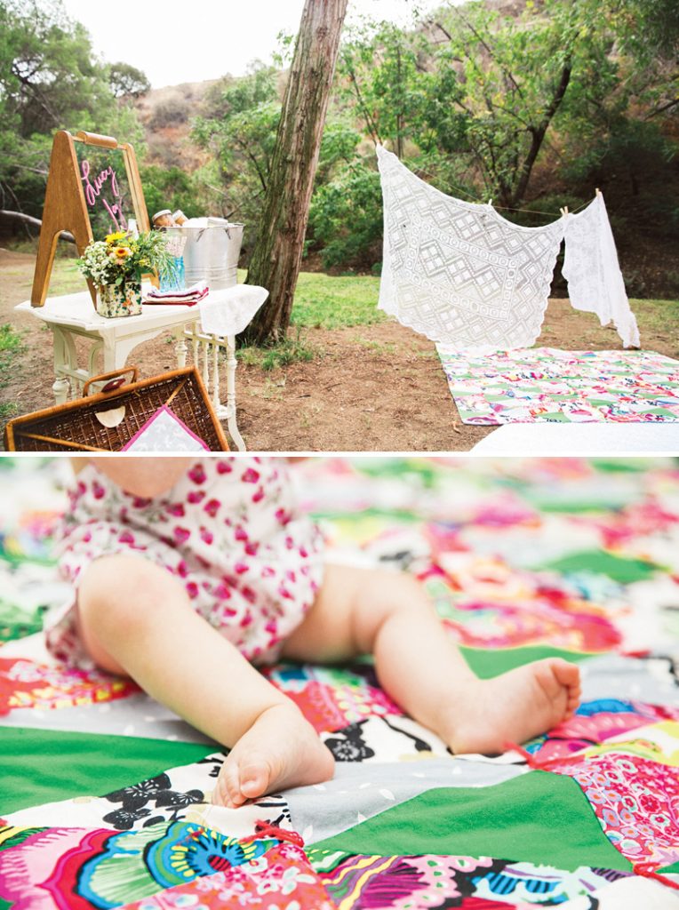 picnic first birthday party blankets