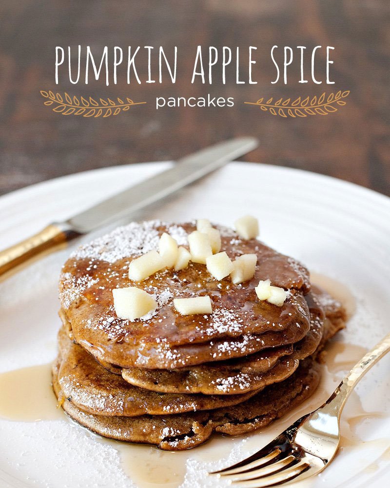 turkey pancakes with apple feathers