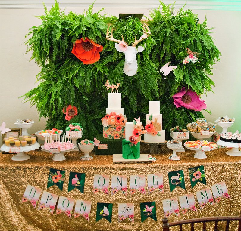 fairytale forest baby shower