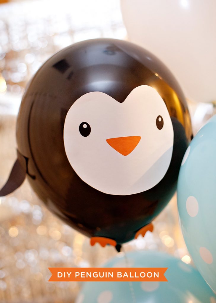 DIY Penguin Party Balloons