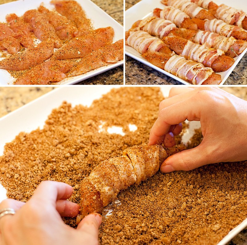 Bacon Wrapped Chicken Tenders - How-to