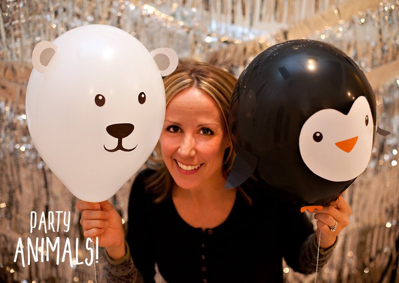 DIY Party Animal Balloons by Jennifer Sbranti