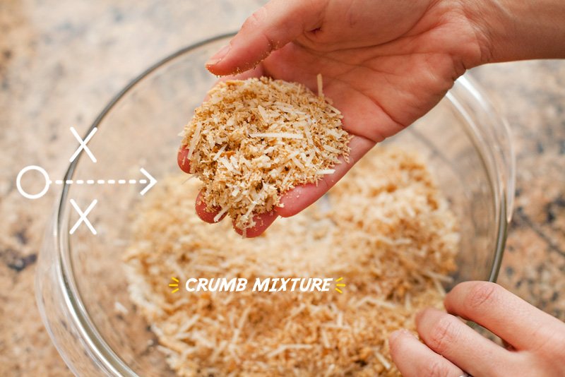 Parmesan-Garlic and Crushed Triscuits Topping