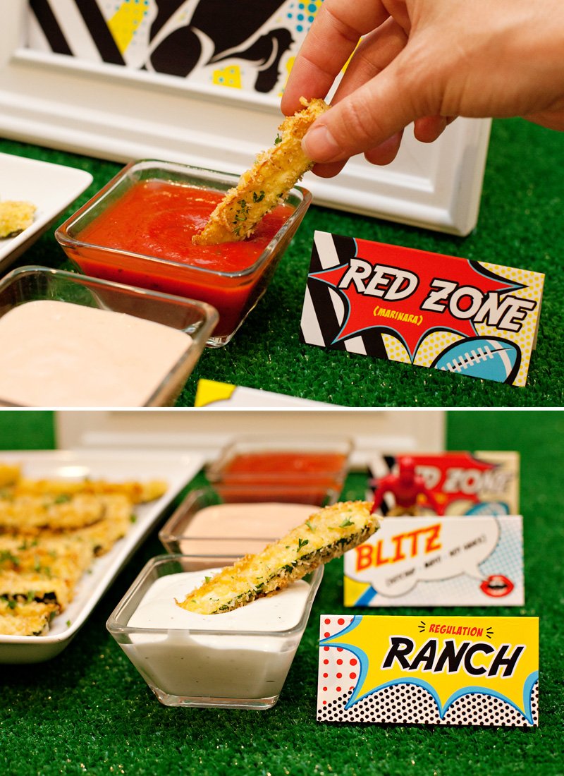 Game Day Dipping Sauce Ideas - Red Zone and Regulation Ranch