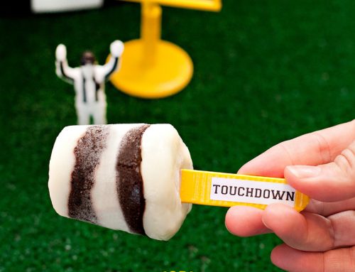 Football Referee-Inspired Pudding Pops | #HomeBowlHero