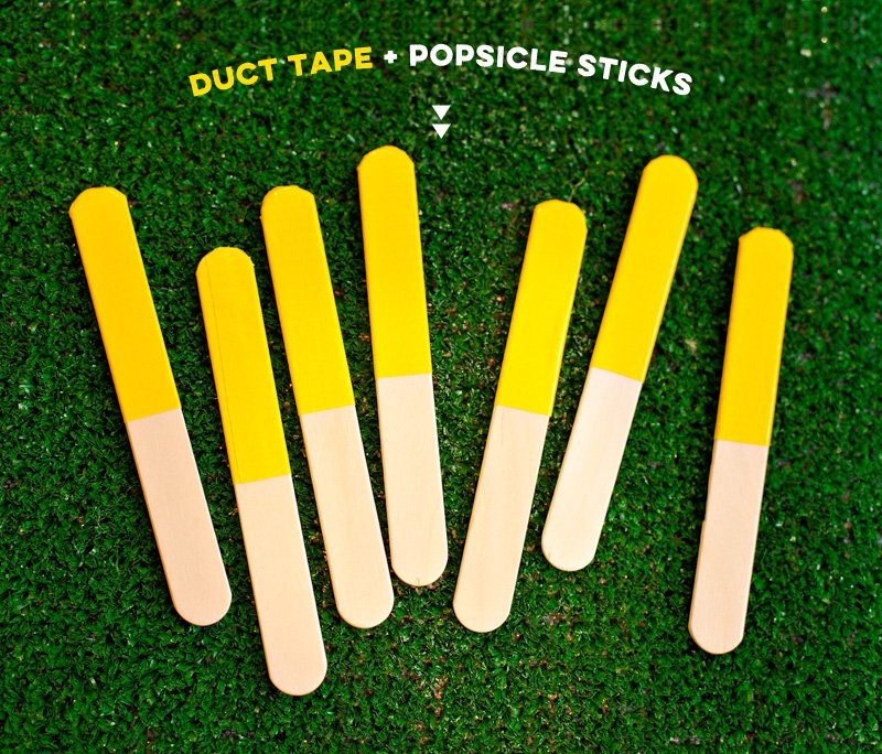 Football Penalty Flag Popsicle Sticks