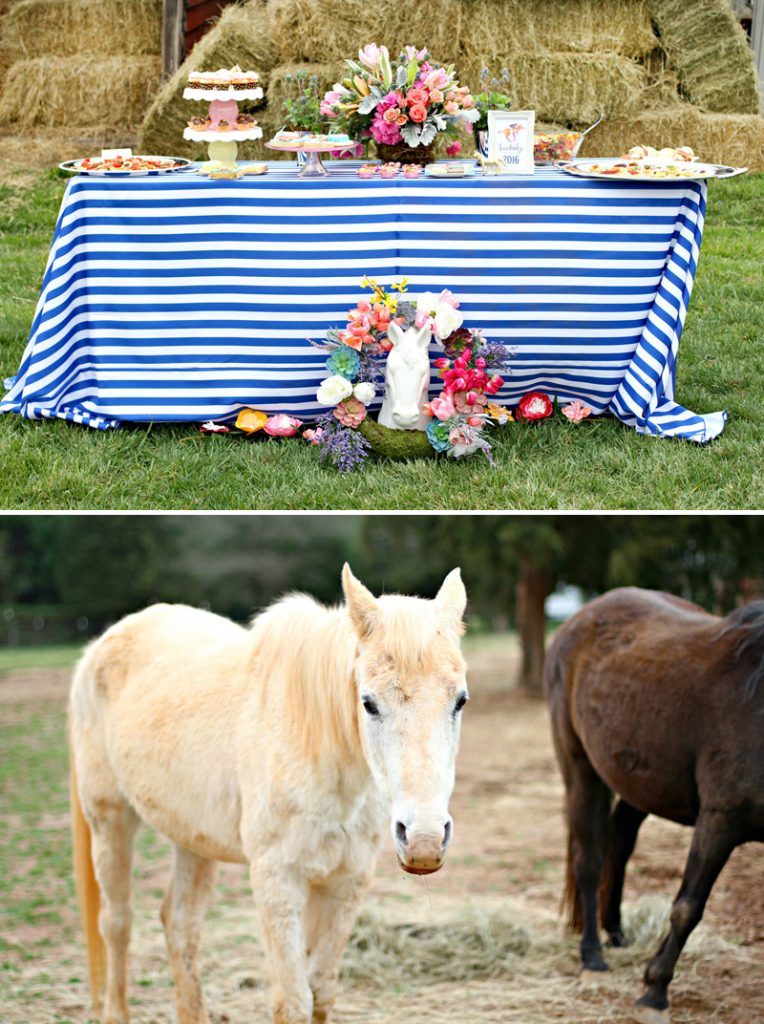 Kentucky Derby Dessert Table and Horses