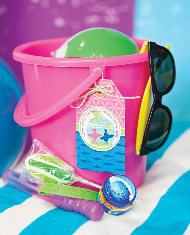 sand bucket party favors