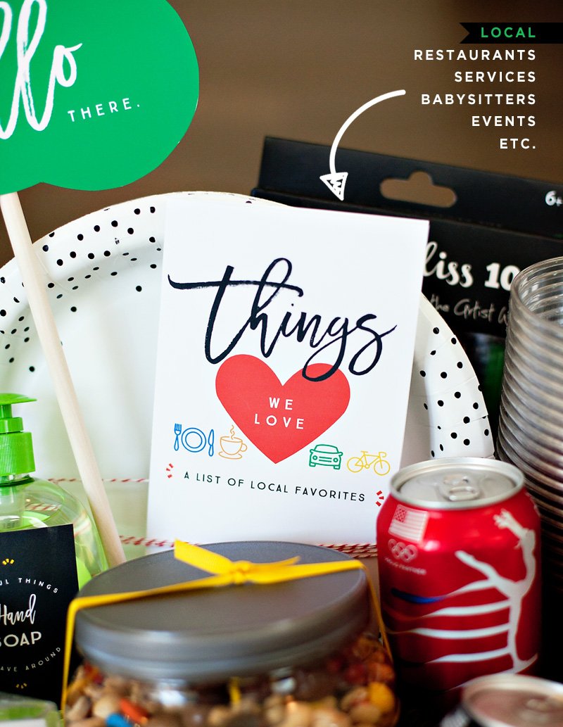 Free Printable Things We Love Template for new neighbors