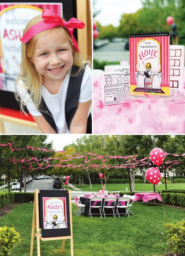 Adorable Pink Polka Dots Eloise Birthday Party Hostess With The