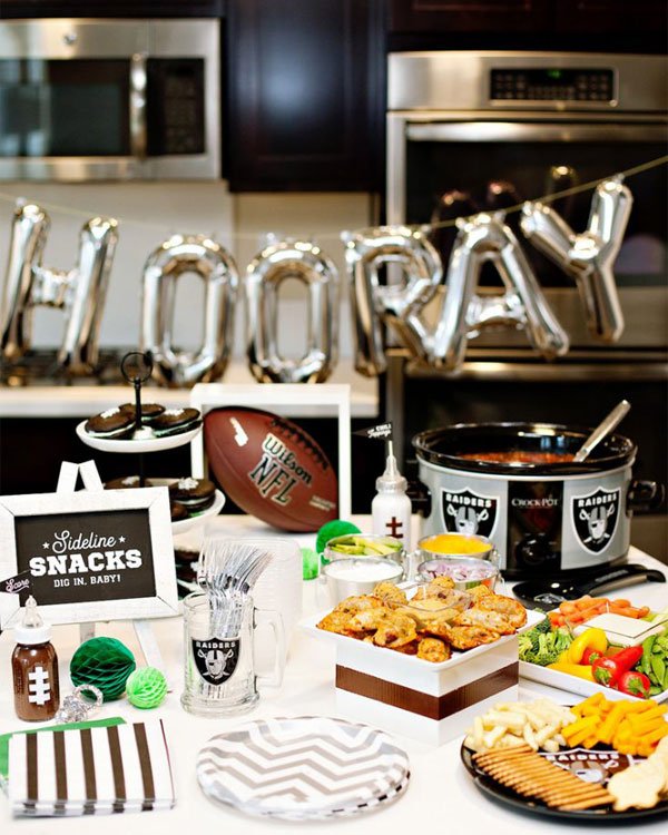 Football theme for baby shower