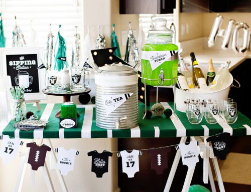 A Football Baby Shower (or Sip and See)