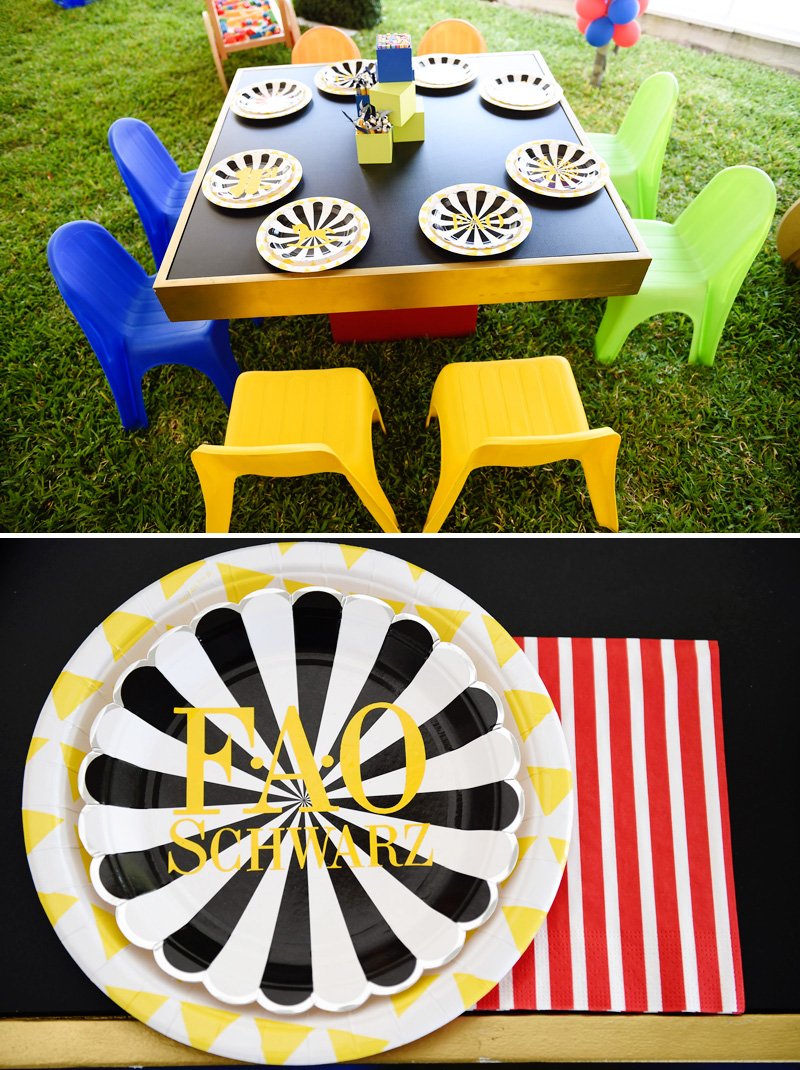 Kids Toy Party Activity Table