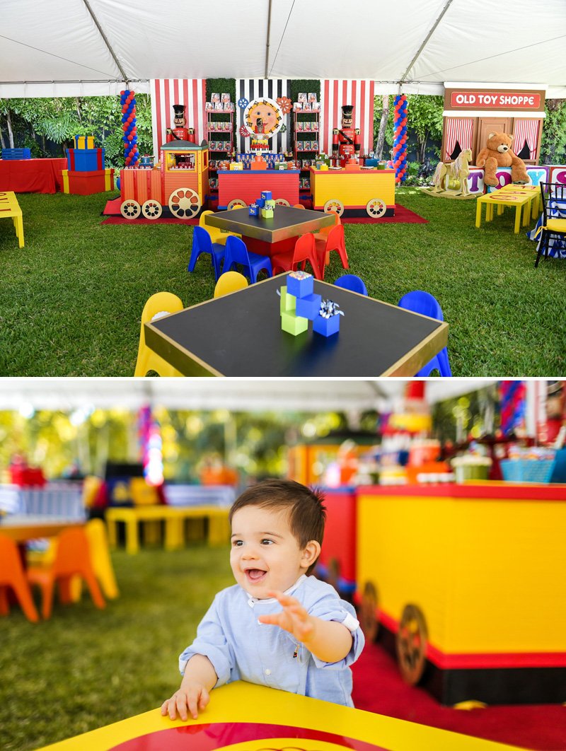 Toy Themed Birthday Party Circus Tent
