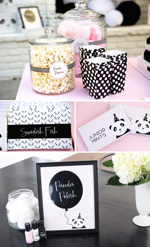 panda party printables