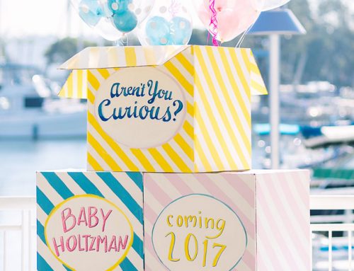 A Bright & Modern Baby Gender Reveal Party