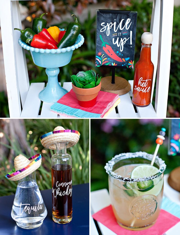 5 Tips for Styling a Margarita Station + Free Printables // Hostess