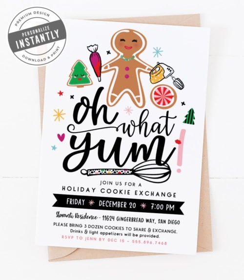 Cookie Exchange Party Invitation