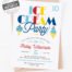 Nautical Ice Cream Station Birthday Party Invitation