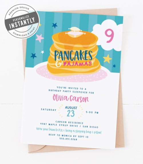 Slumber Party Fun Invitation