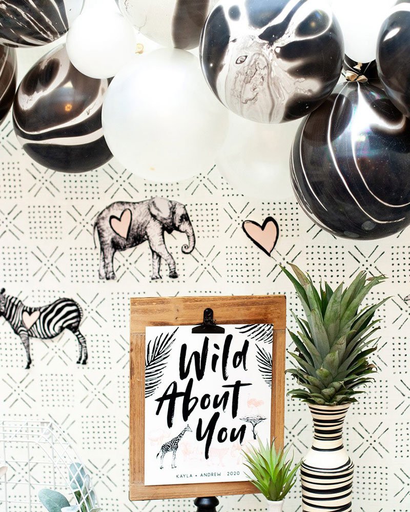 wild about you bridal shower backdrop