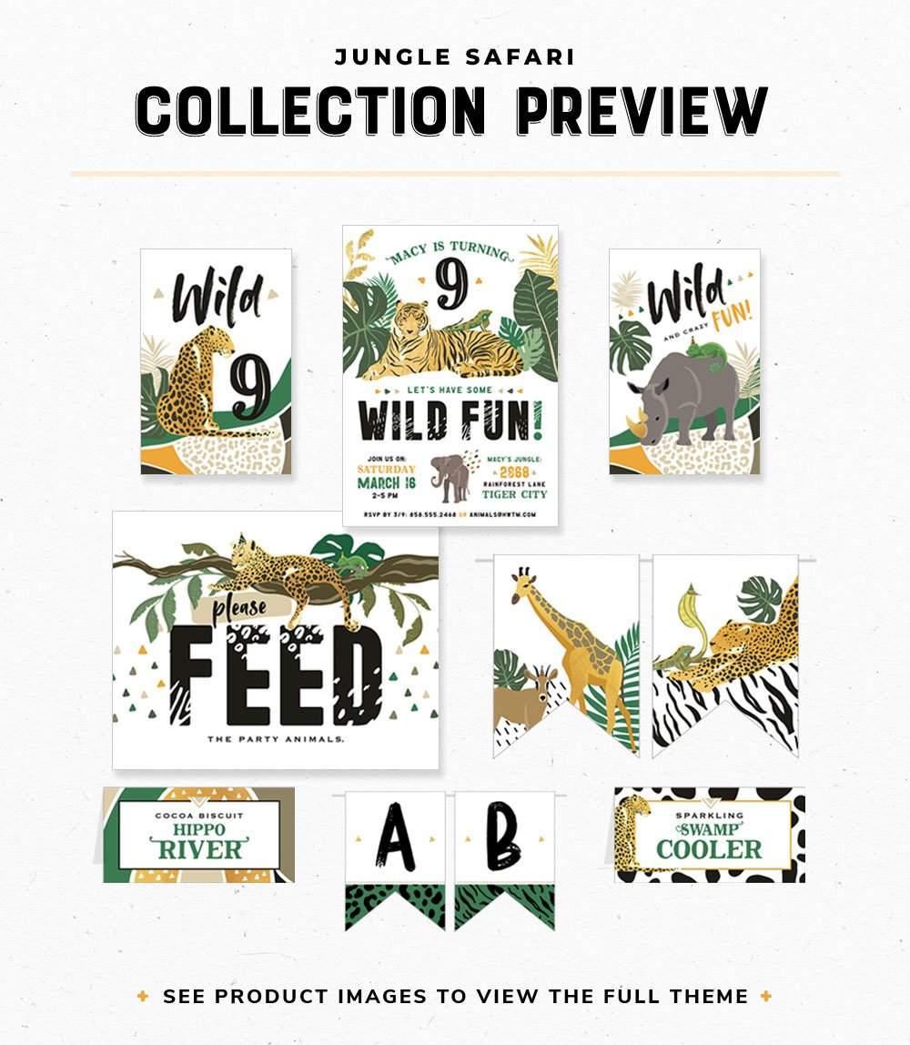 Jungle Safari Birthday Party Collection - Hostess with the Mostess®