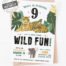 Jungle Safari Birthday Party Invitation