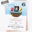 Modern Pirate Birthday Party Invitation