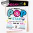 Pop Star Birthday Party Invitation