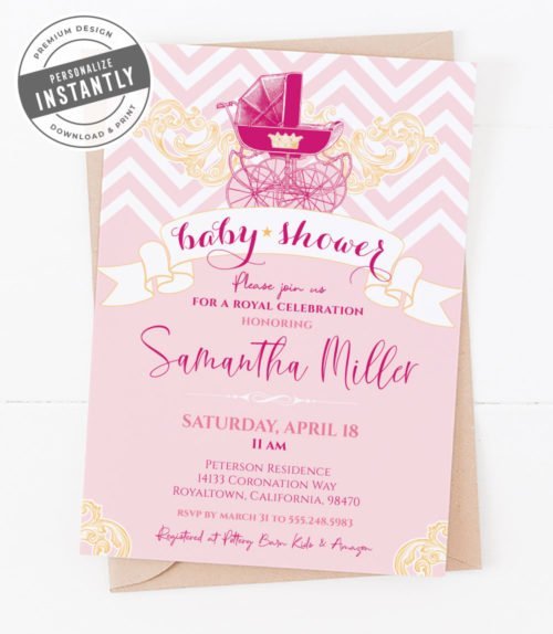 Little Princess Baby Shower Invitation