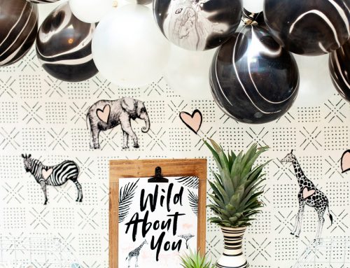 How to Style a Creative Drink Station + “Wild About You” Glam Safari Theme
