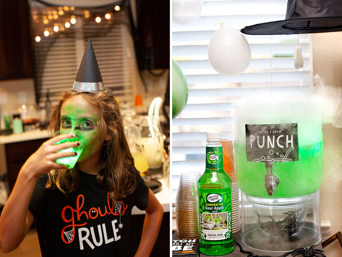 Bebida de Halloween para niños Brebaje de bruja