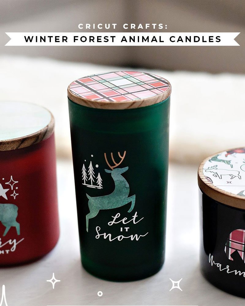 Cricut Holiday Gifts - Candle Trio