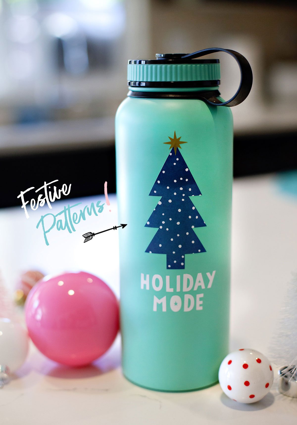 Holiday Mode Water bottle Design