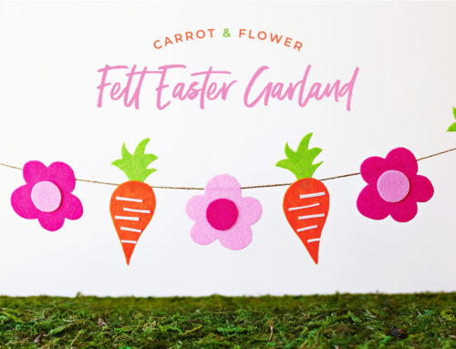Modern & Crafty Felt Easter Garland (Tutorial)