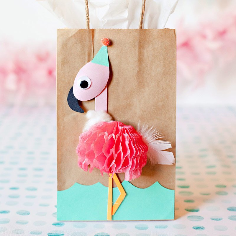 flamingo party bag