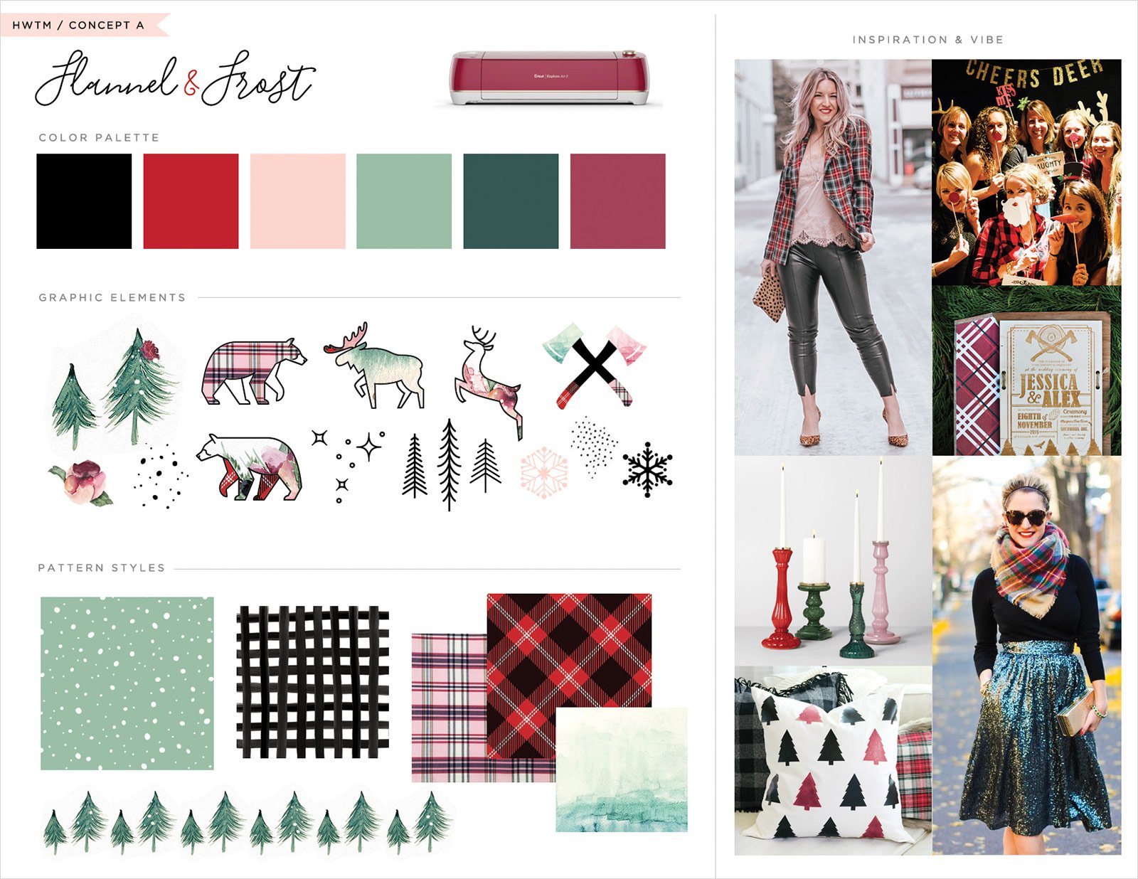 Inspiration Board - Flannel and Frost Theme