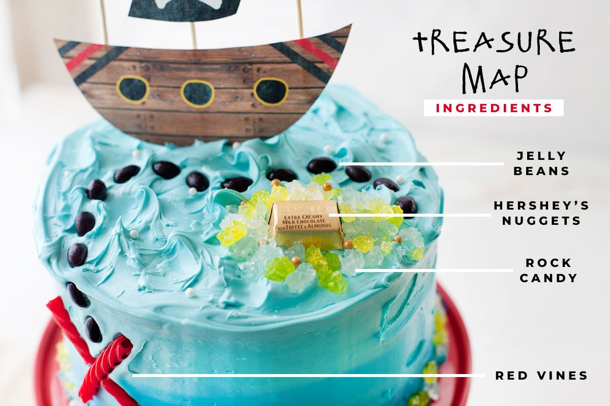 Pirate Party Cake Tutorial