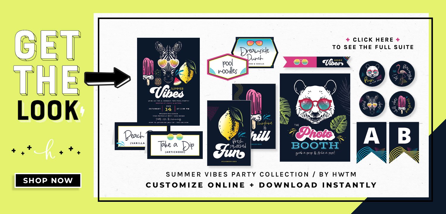 Summer Vibes Party Printables