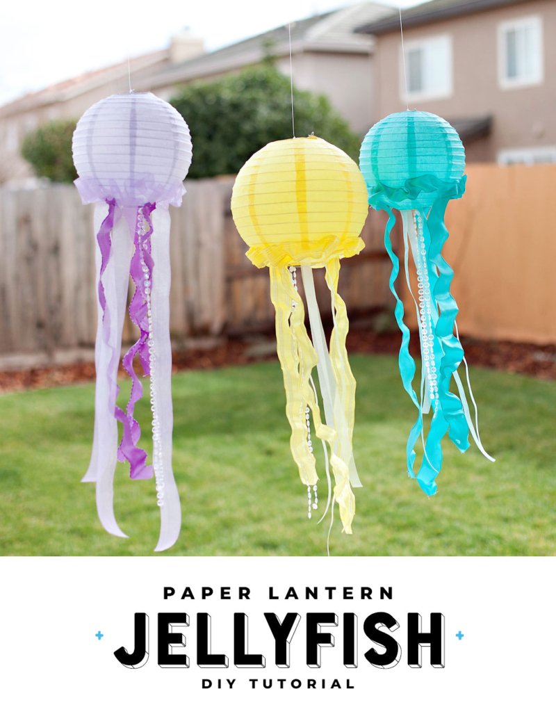Pretty & Ruffled DIY Jellyfish Decorations // Hostess with the Mostess®