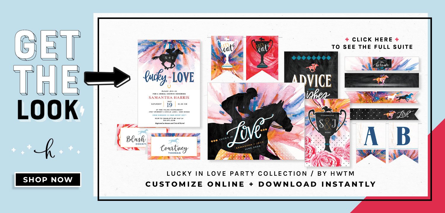 Lucky in Love Bridal Shower Printables